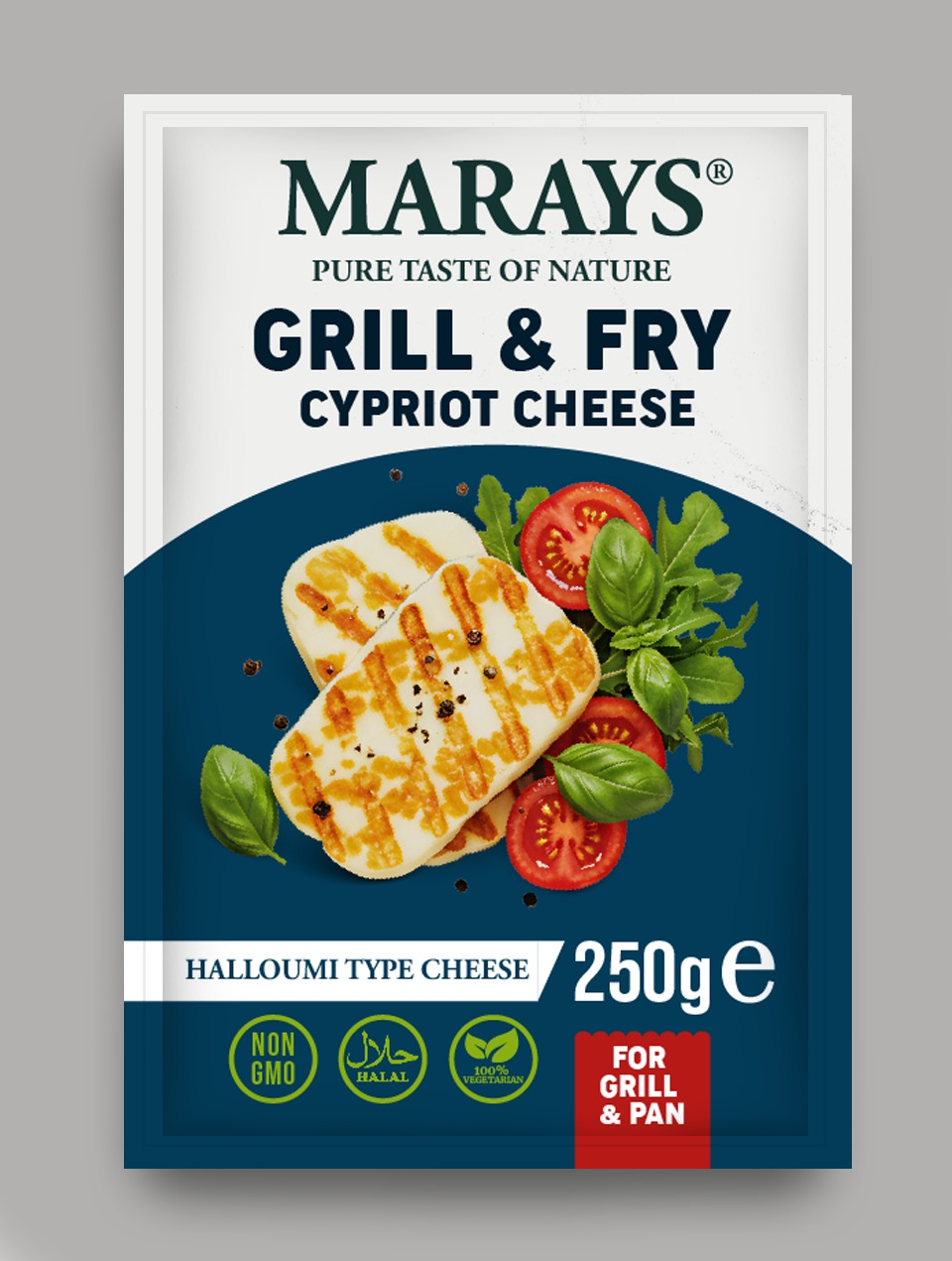 Marays Grill Cheese 250g – Halloumi Style Vacuum Pack for HORECA